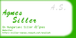 agnes siller business card